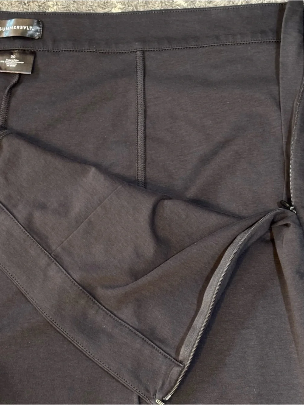summersalt Black Straight Leg Pull-On Pants, lightweight